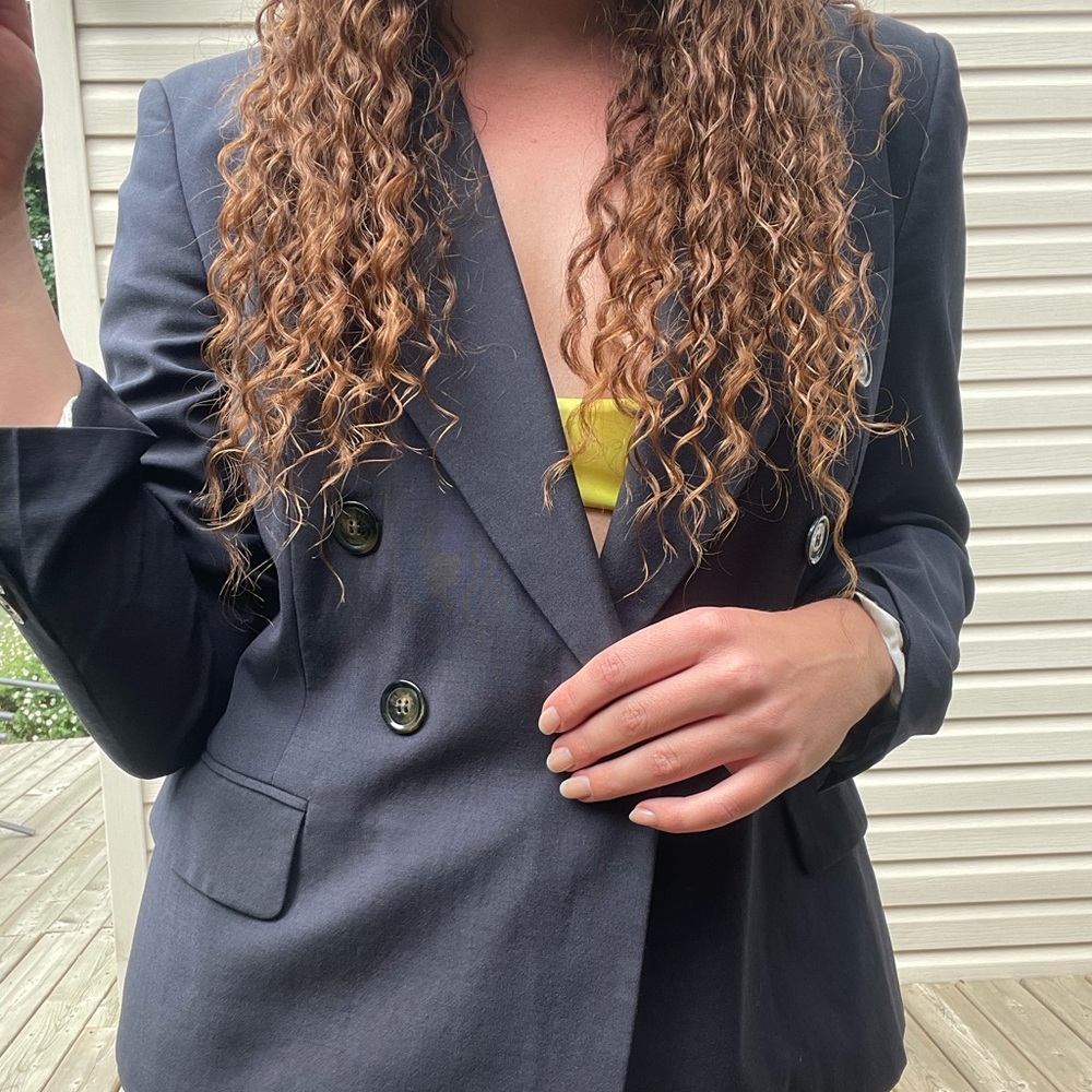 Weekend by Max Mara Double Breasted Navy Blazer